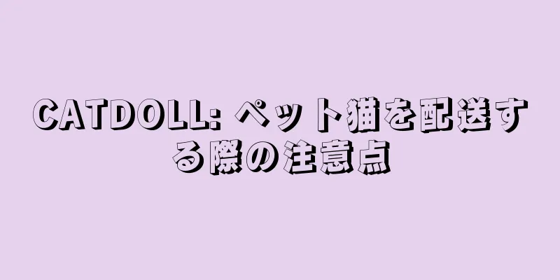 CATDOLL: ペット猫を配送する際の注意点